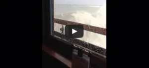 Video Wave Crashes Into Restaurant