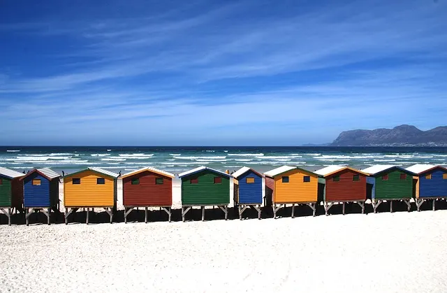 Beach houses view by the sea - travel insurance Australia