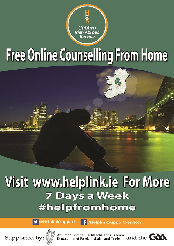 Free Counselling Service Launches for the Irish Abroad this Saturday on World Suicide Prevention Day