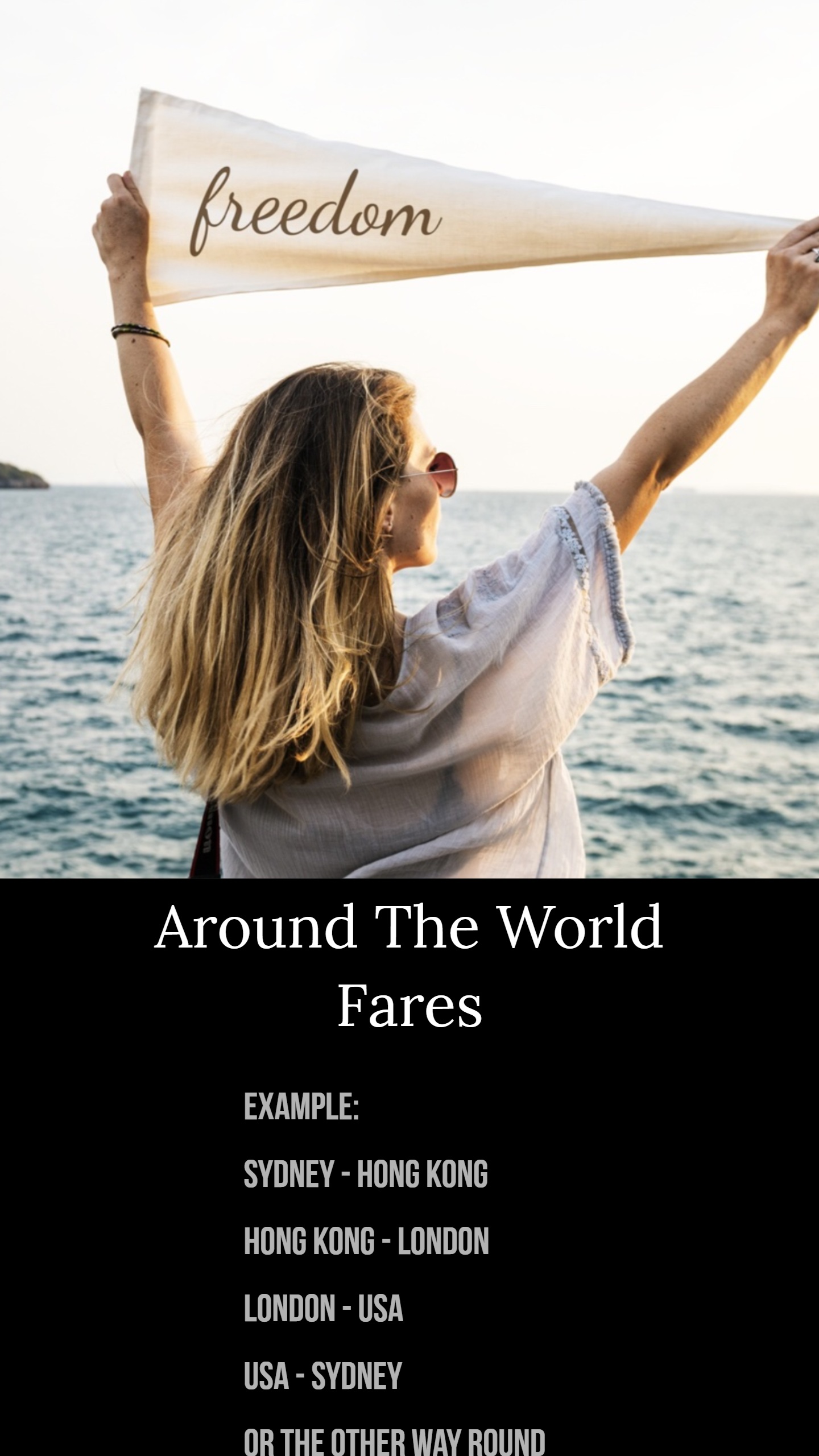 Around the world flight deals
