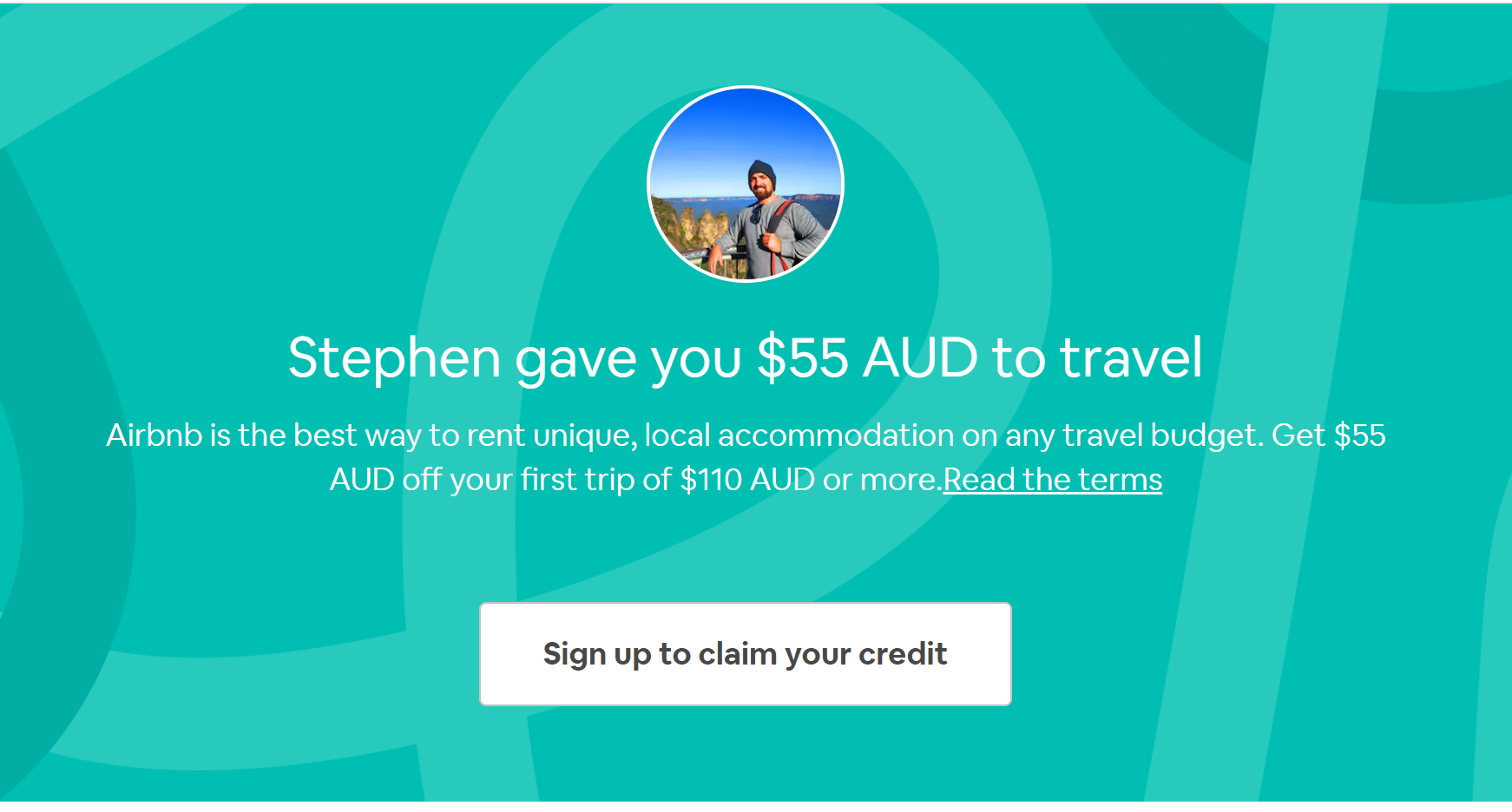 Airbnb coupon in Australia Get $55 AUD off your first adventure