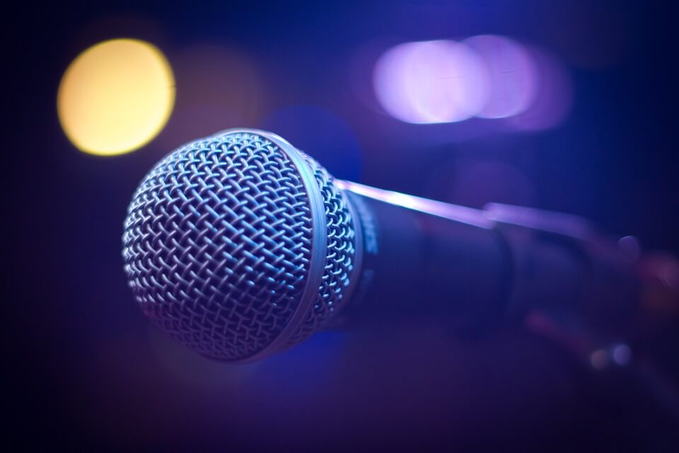 Picture of a microphone poetry in Australia