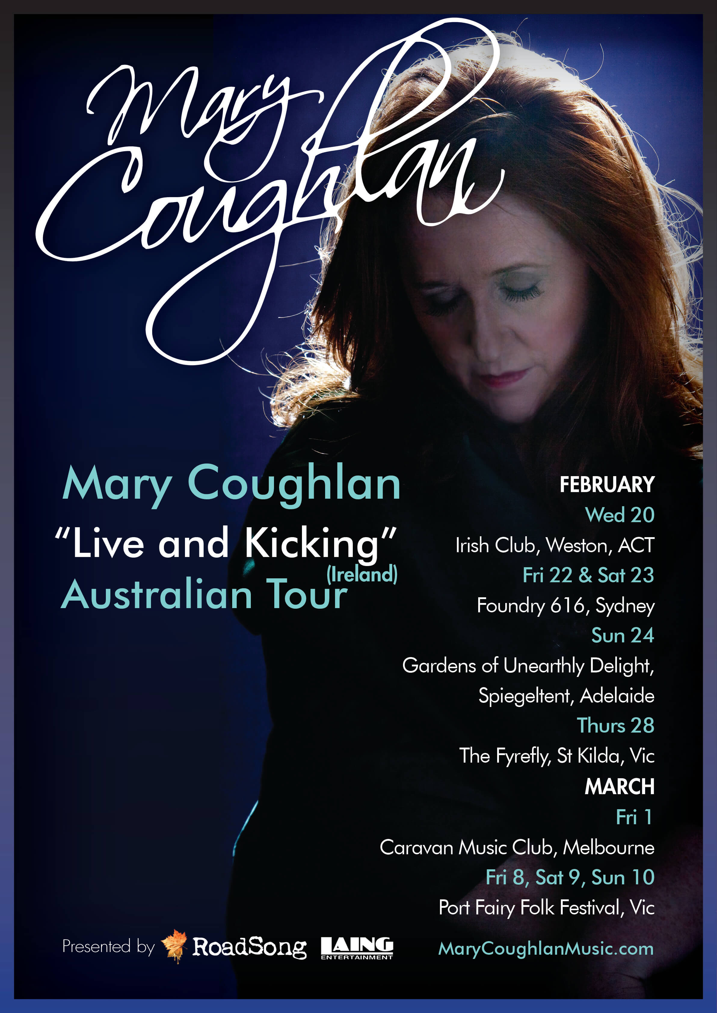 mary coughlan australian tour 2023